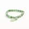 John Bead Aventurine Green Natural Stone Bracelet with Round Charm
